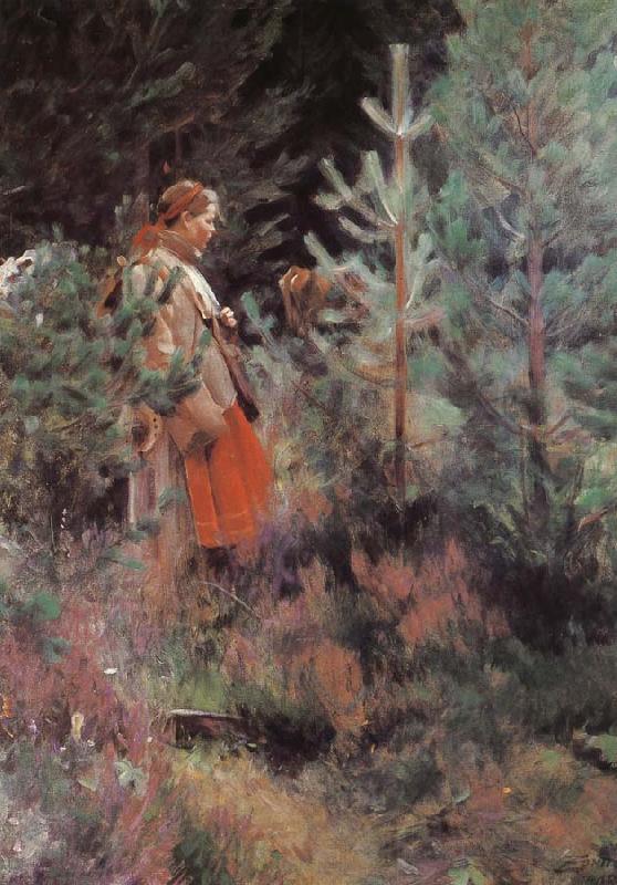 Anders Zorn Shepherdess Spain oil painting art